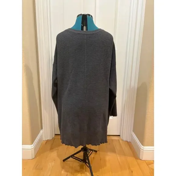 Very Chic Women's Size 2XL CJ Banks Sweater in Dark Grey - Picture 3 of 8